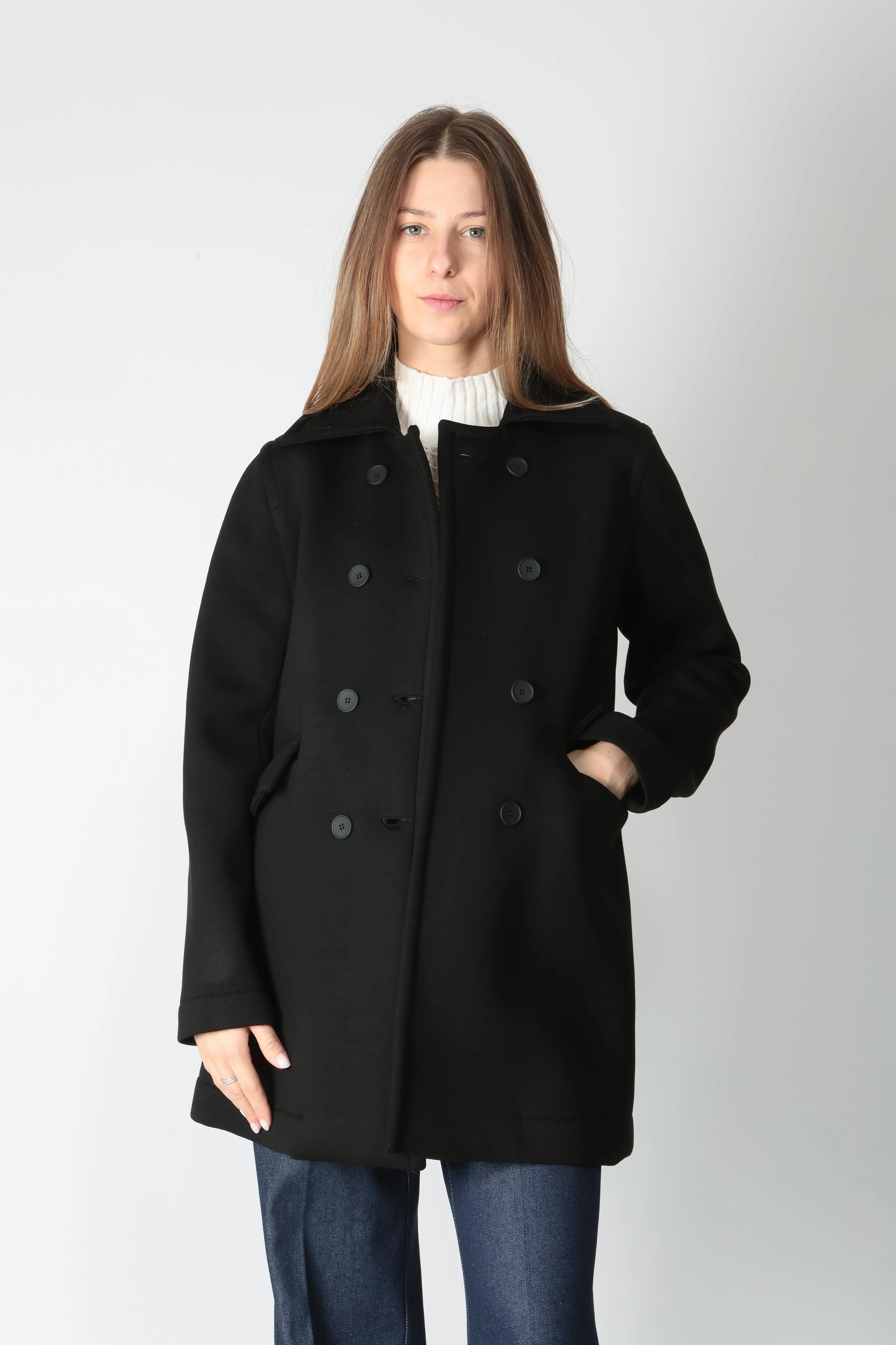 1978 Cappotto doppiopetto in neoprene Chiara