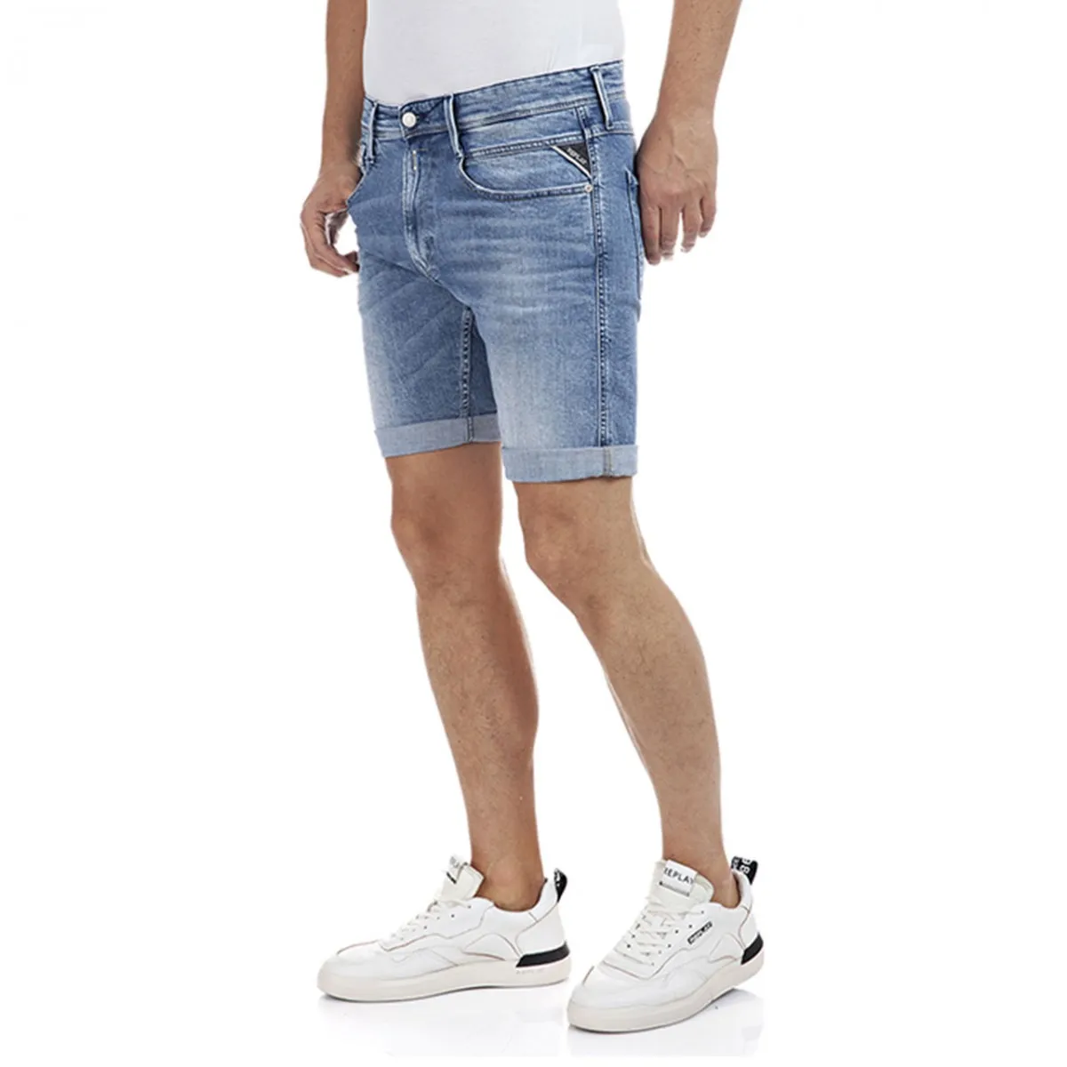 573 Bermuda In Cotone Bio, Blu