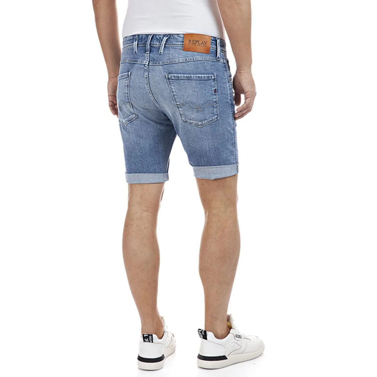 573 Bermuda In Cotone Bio, Blu