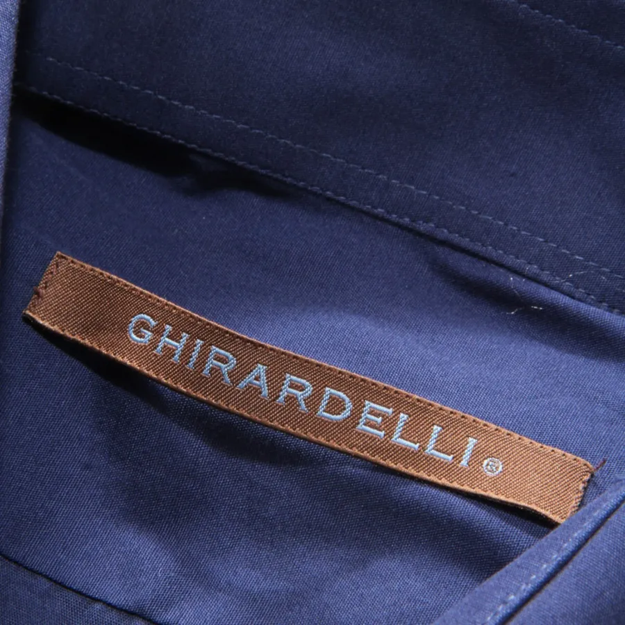 6266AL camicia uomo GHIRARDELLI man shirt blue