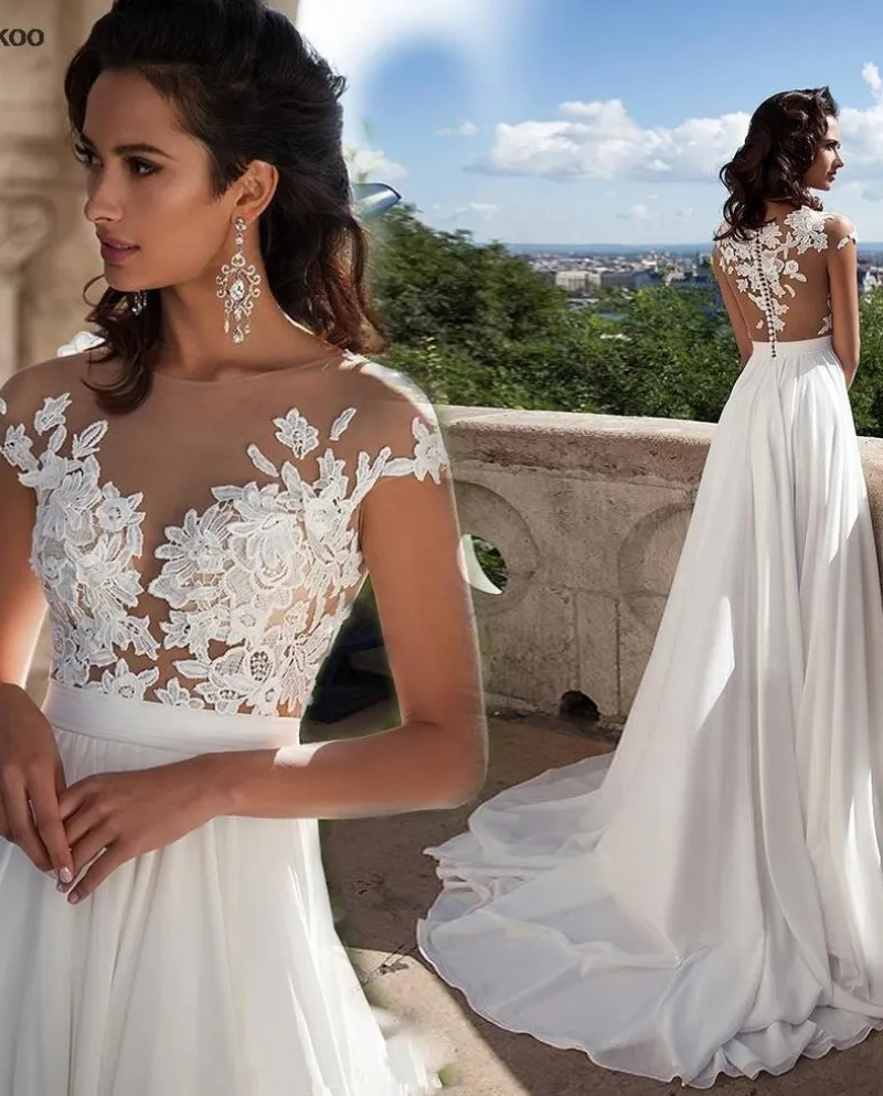Abiti da sposa principessa con spalle scoperte Abito in tulle con maniche eleganti