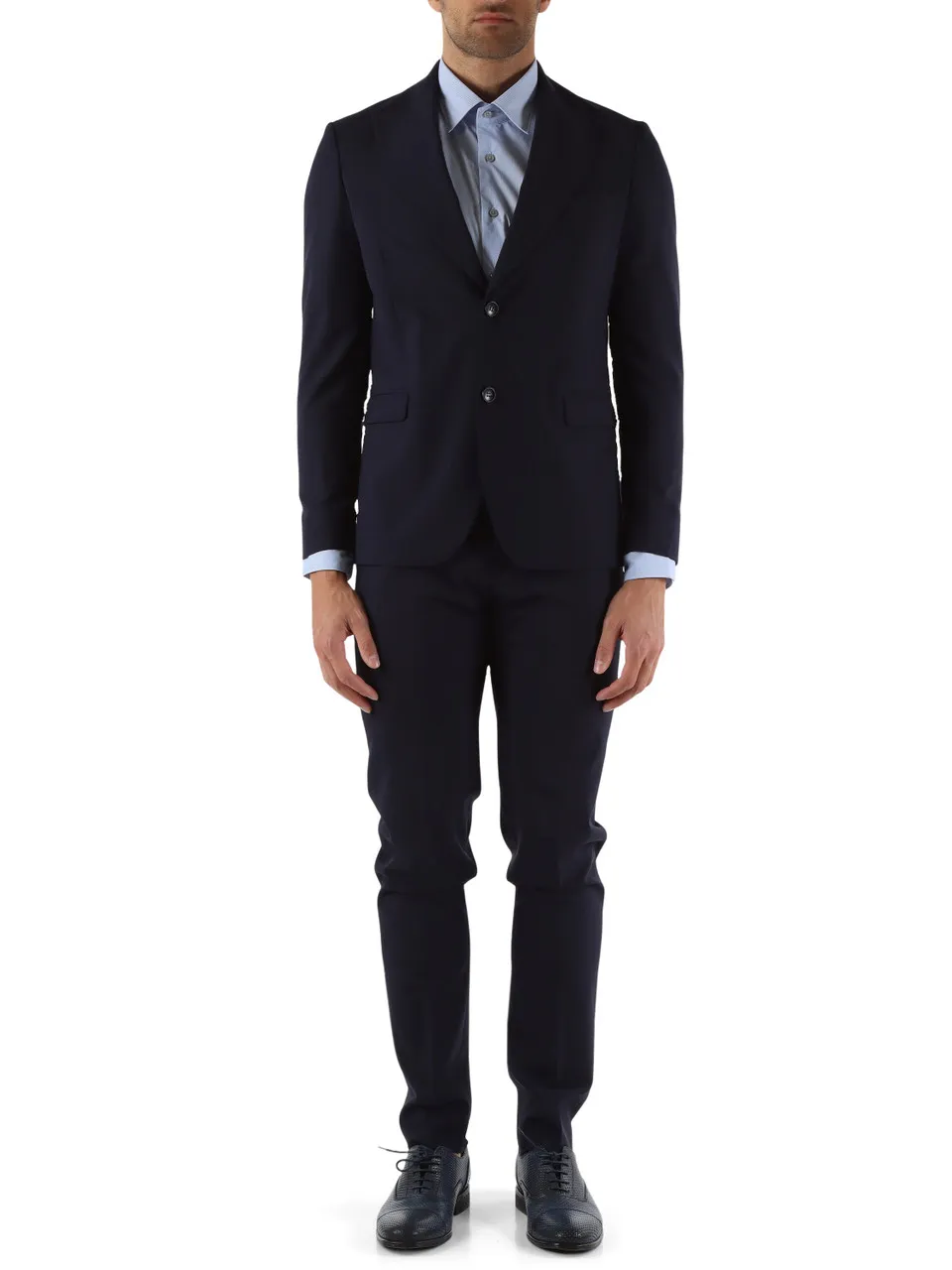 Abito due pezzi Drop 7 in lana vergine stretch MARZOTTO