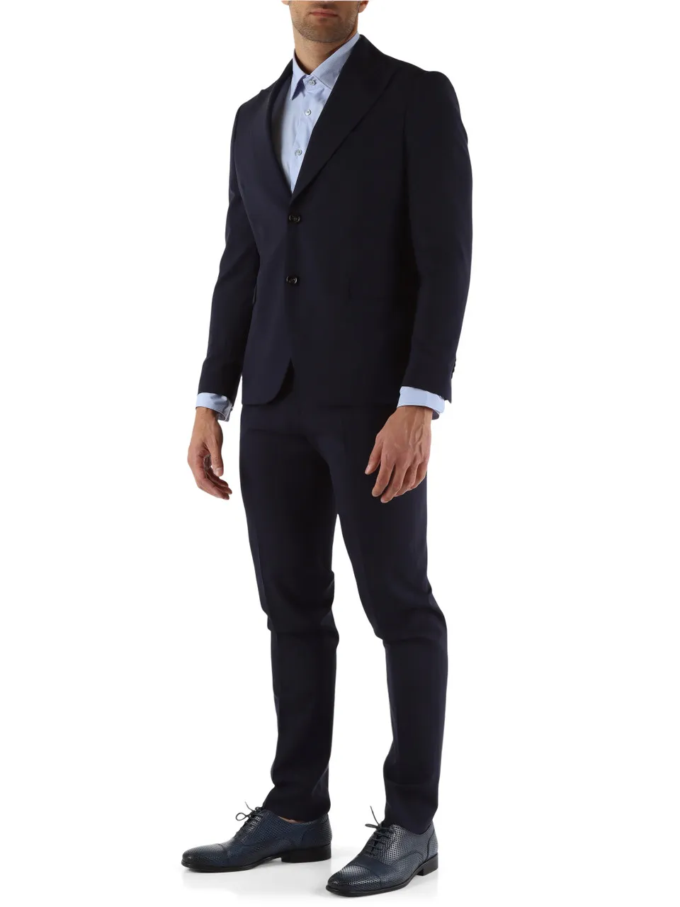 Abito due pezzi Drop 7 in lana vergine stretch MARZOTTO