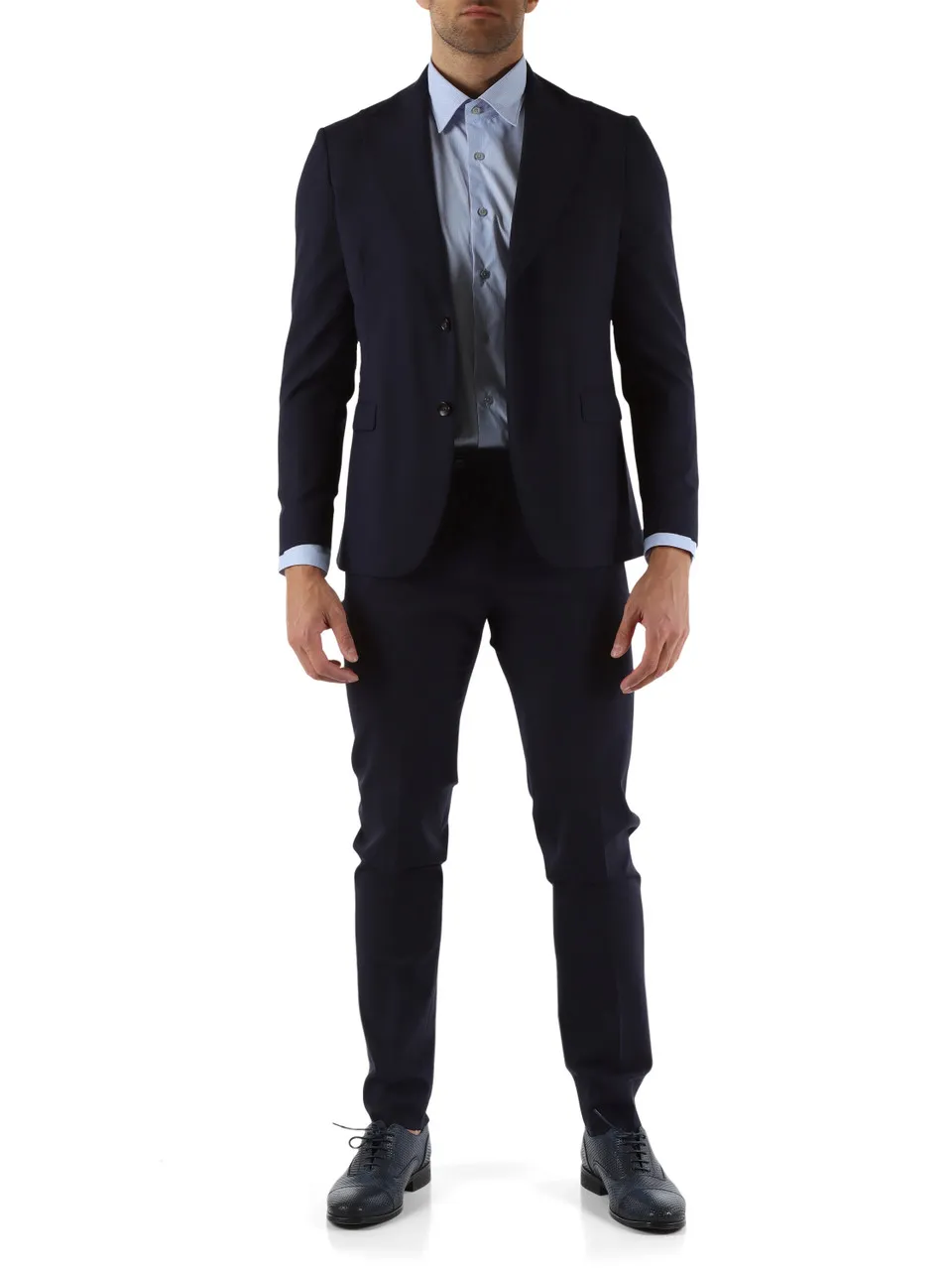 Abito due pezzi Drop 7 in lana vergine stretch MARZOTTO