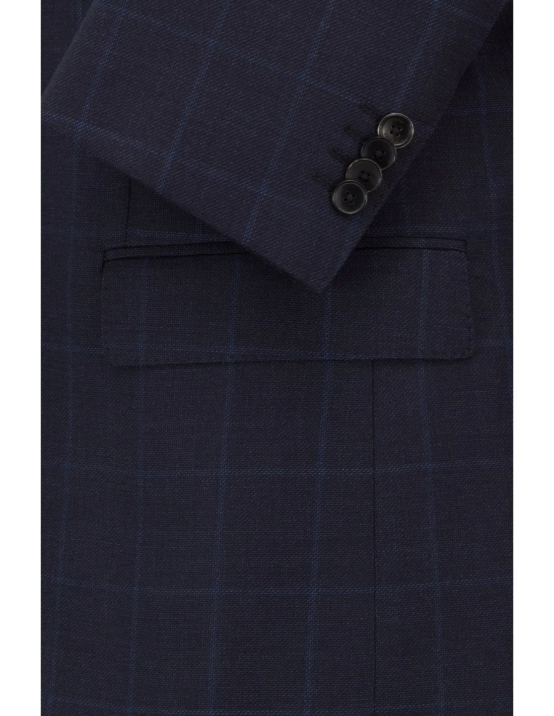 Abito in lana sallietta finestrato quadro blu