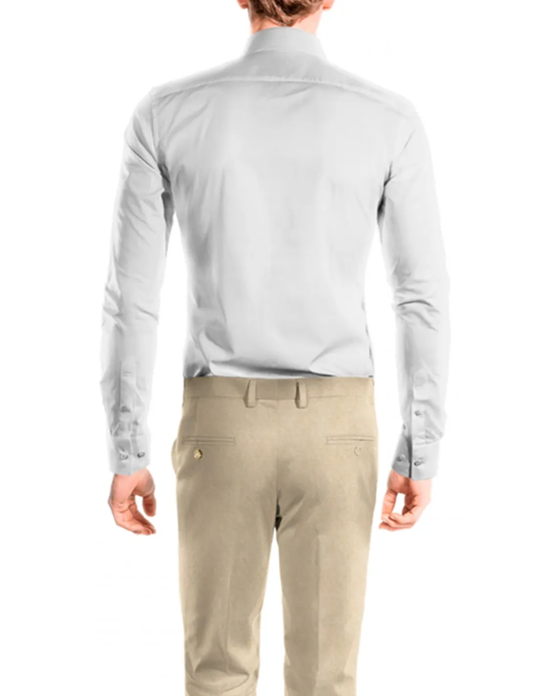 Abito in lana tela  3 bottoni beige