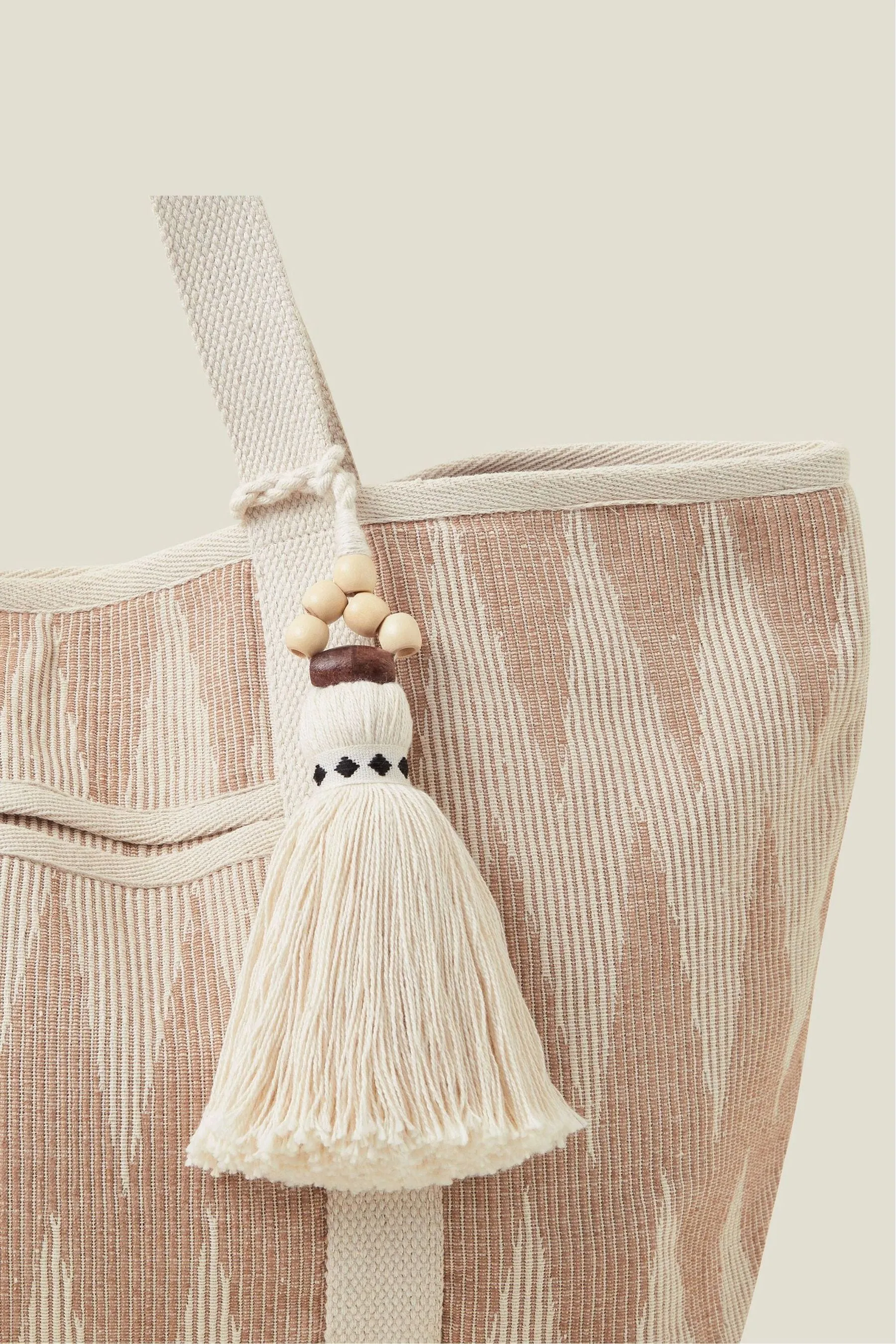 Accessorize - Borsa da spiaggia a spina di pesce