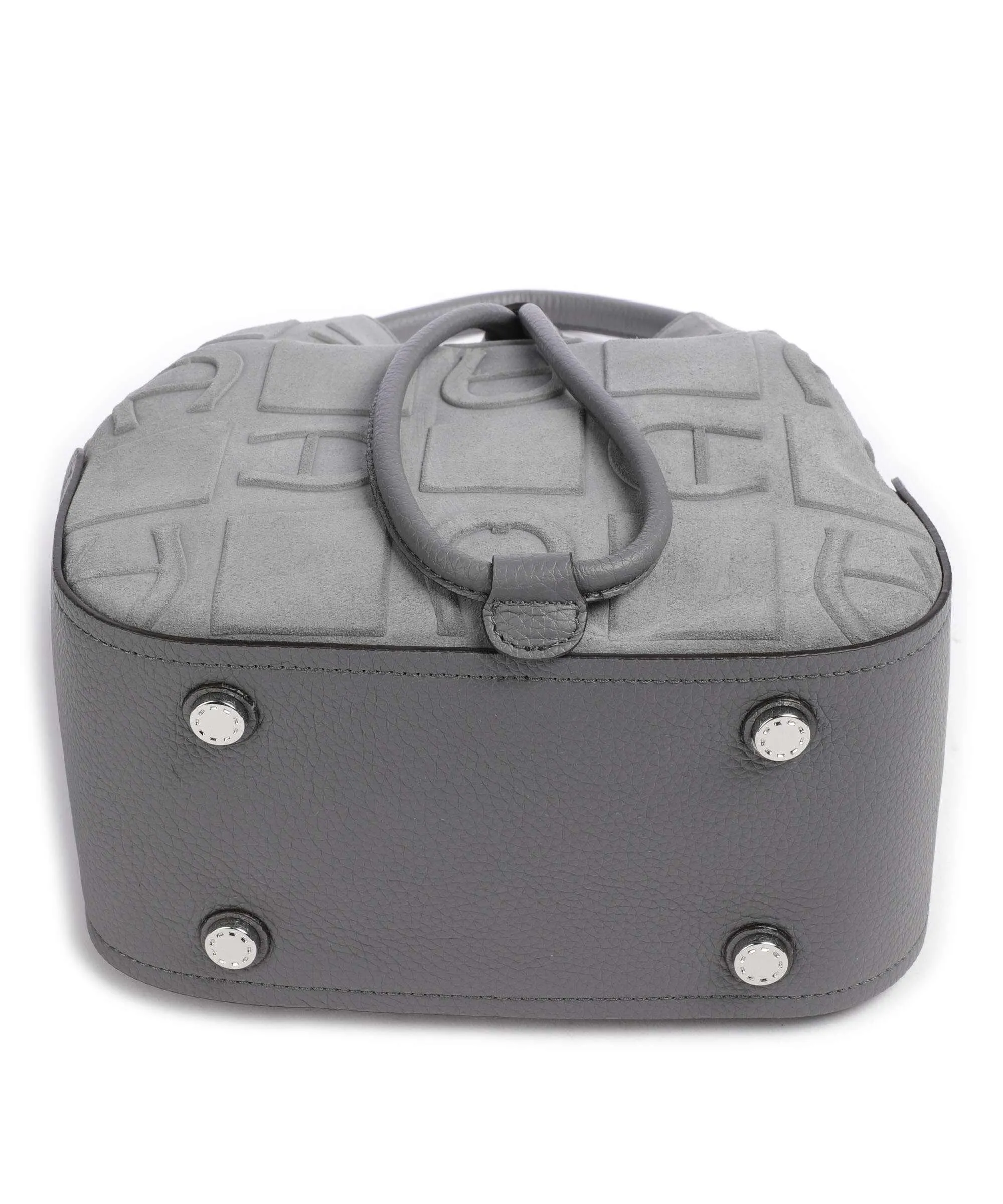  Aigner Estella M Borsa a secchiello pelle scamosciata grigio  