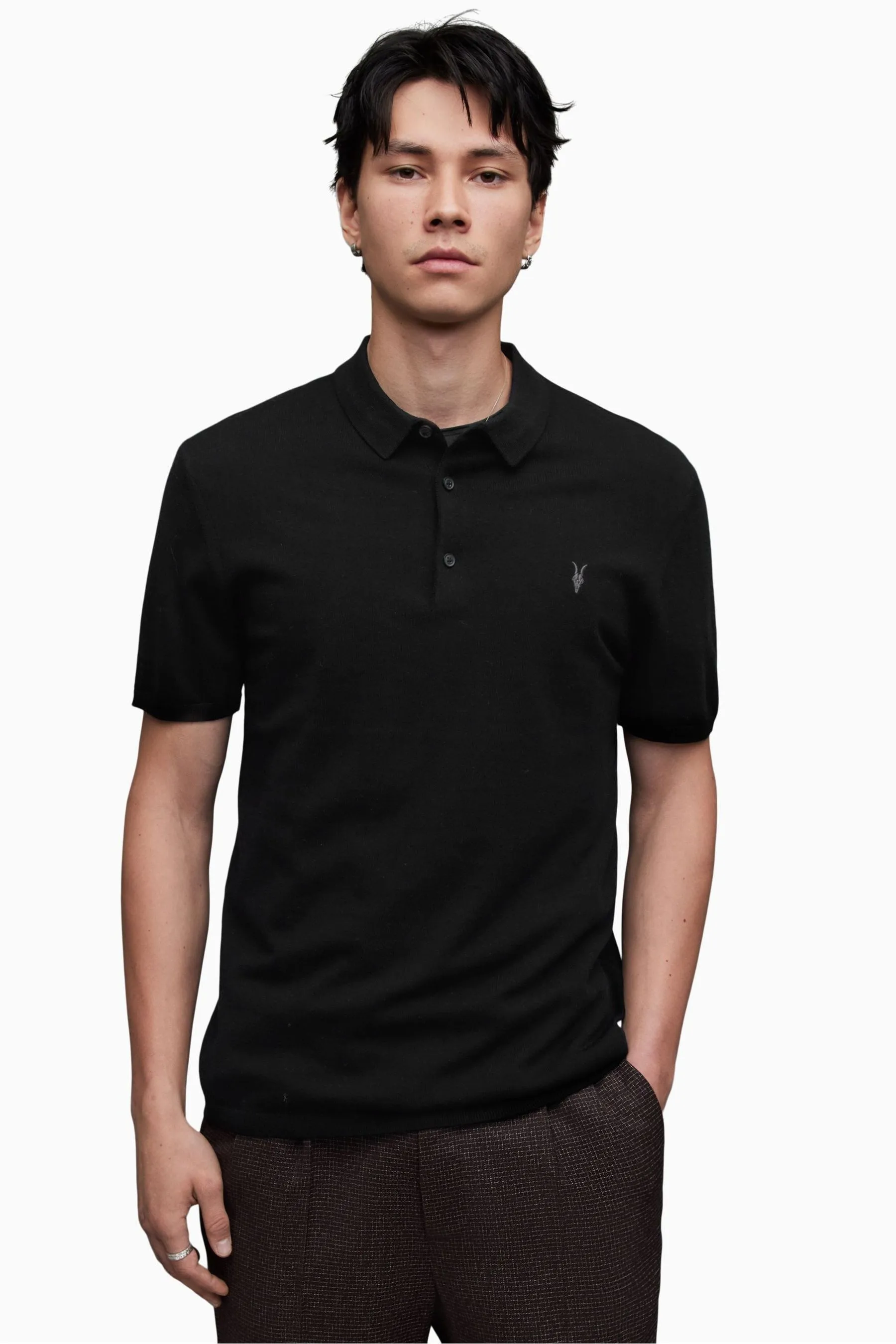 AllSaints - Mode - Polo in lana merino