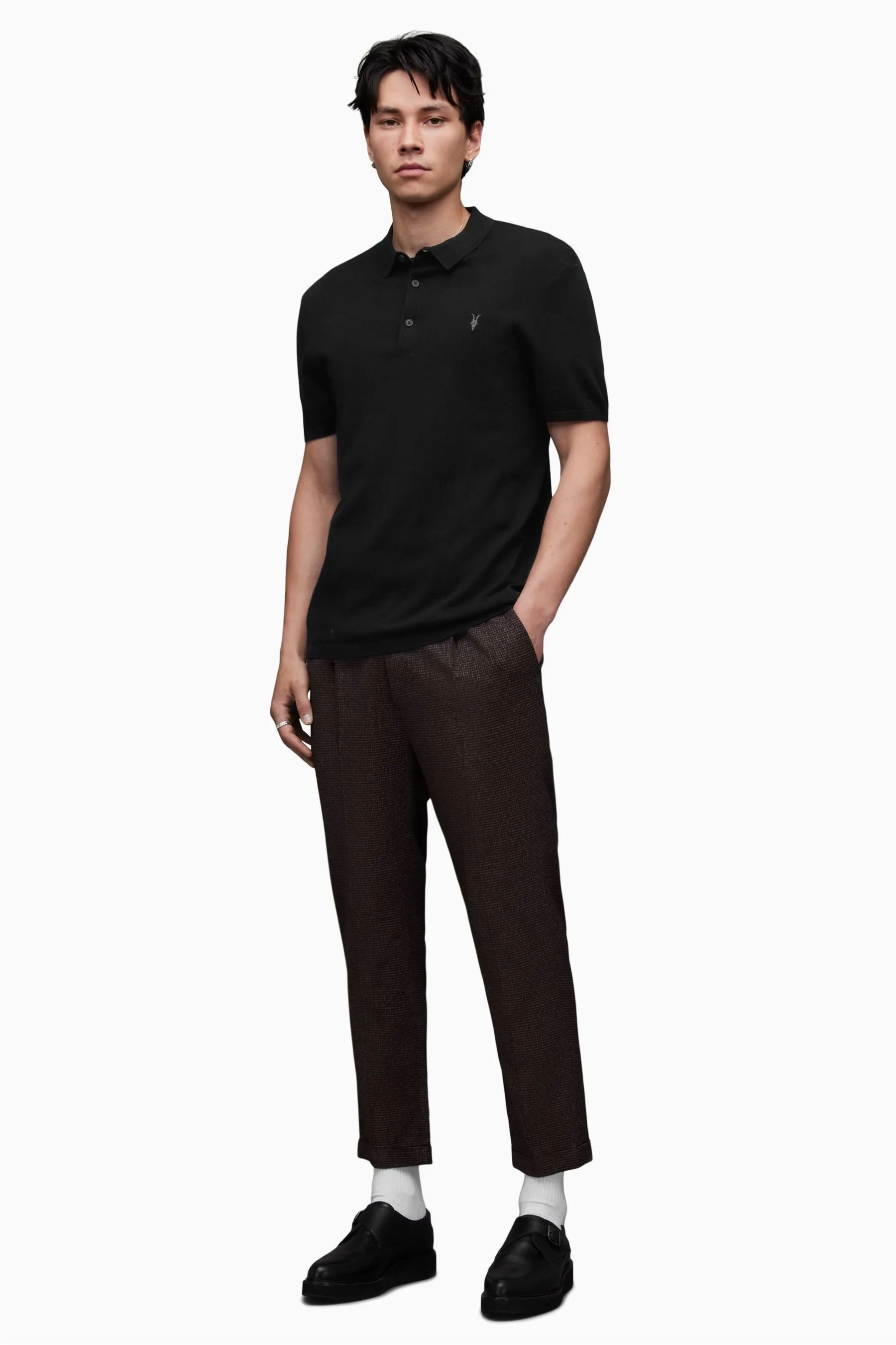 AllSaints - Mode - Polo in lana merino