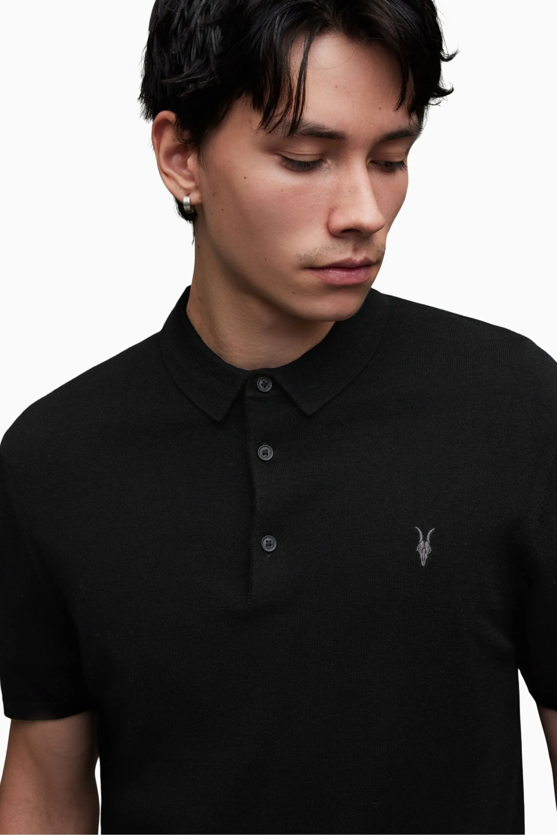 AllSaints - Mode - Polo in lana merino