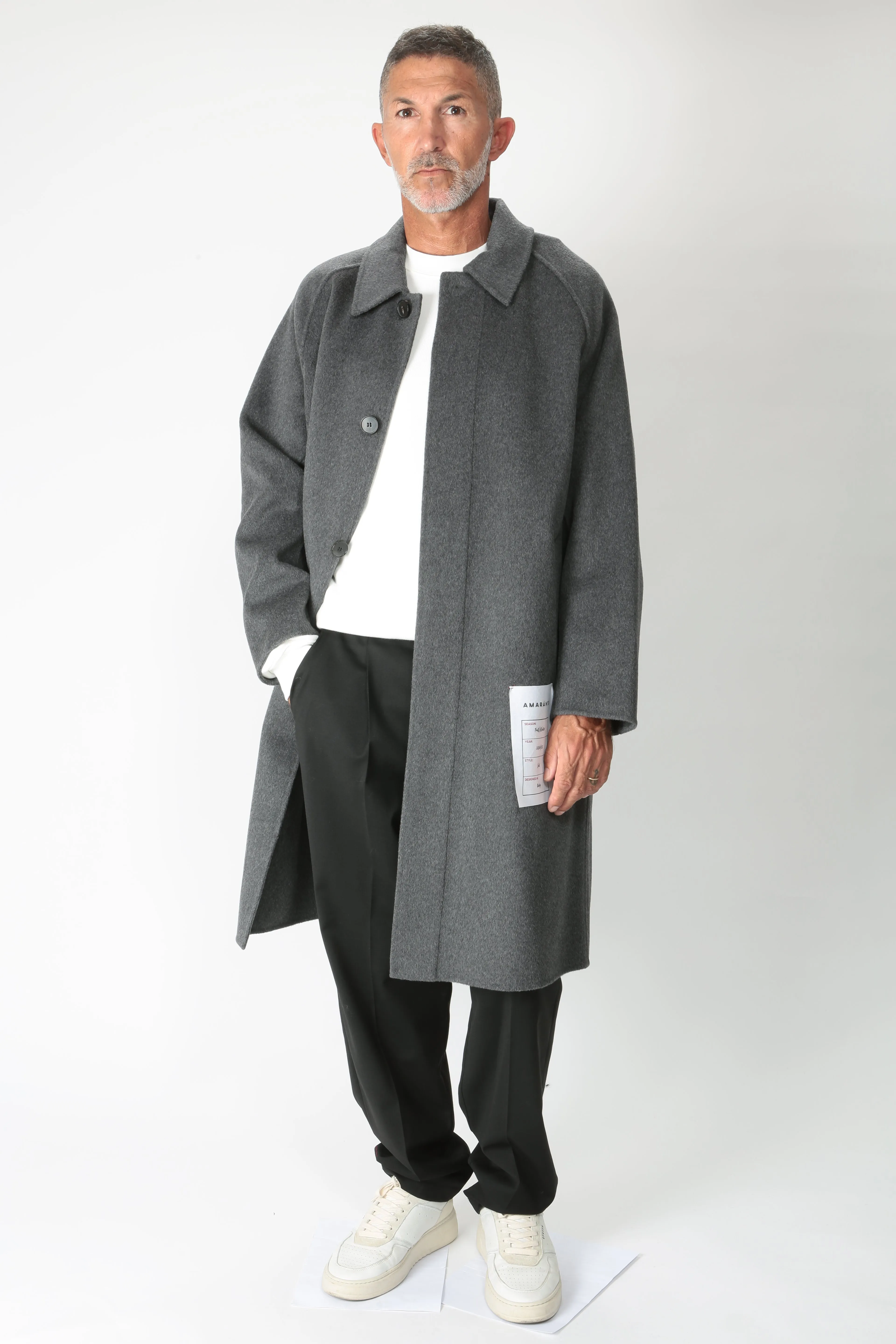 Amaranto Cappotto in lana e cachemire B6S0013