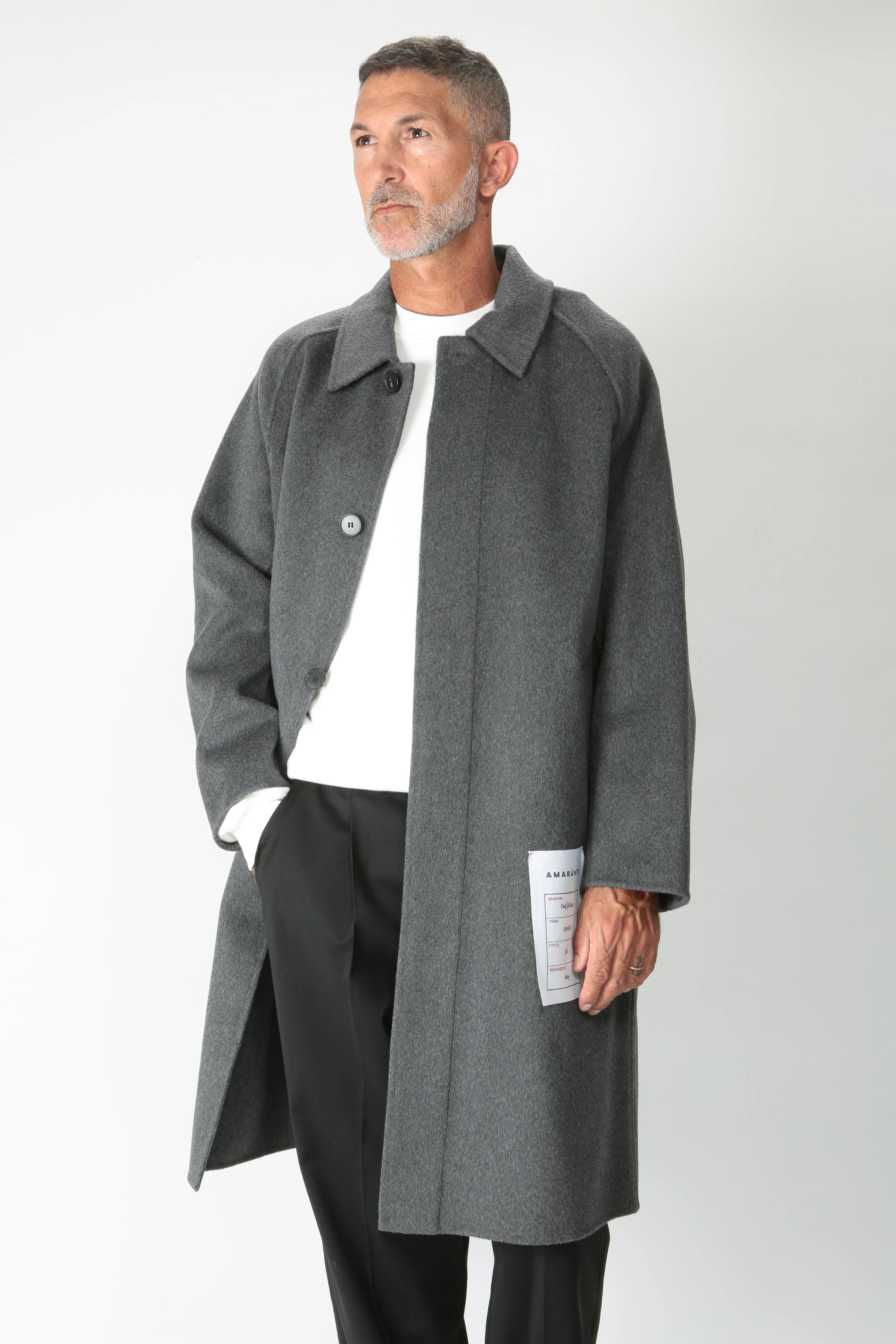 Amaranto Cappotto in lana e cachemire B6S0013