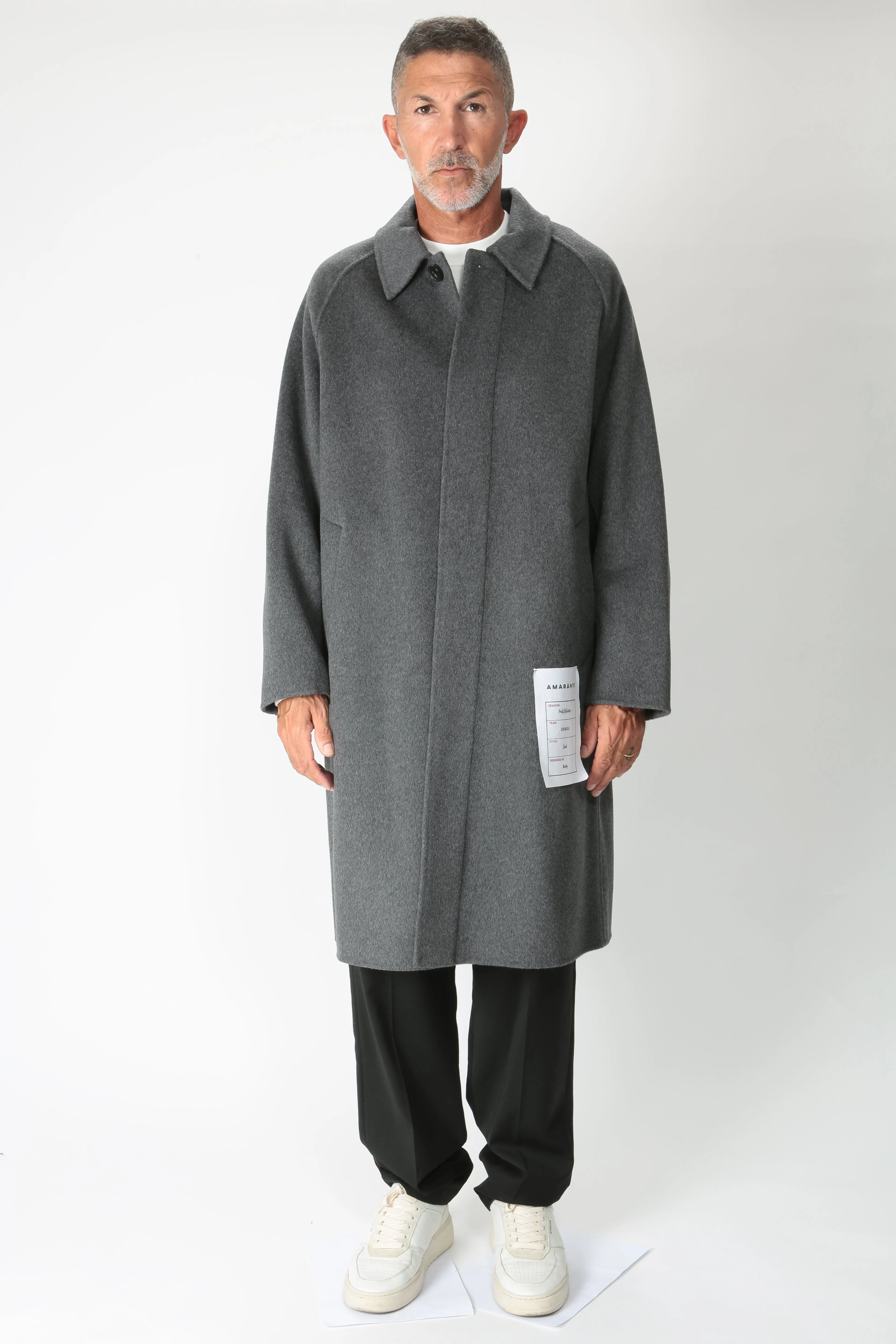 Amaranto Cappotto in lana e cachemire B6S0013