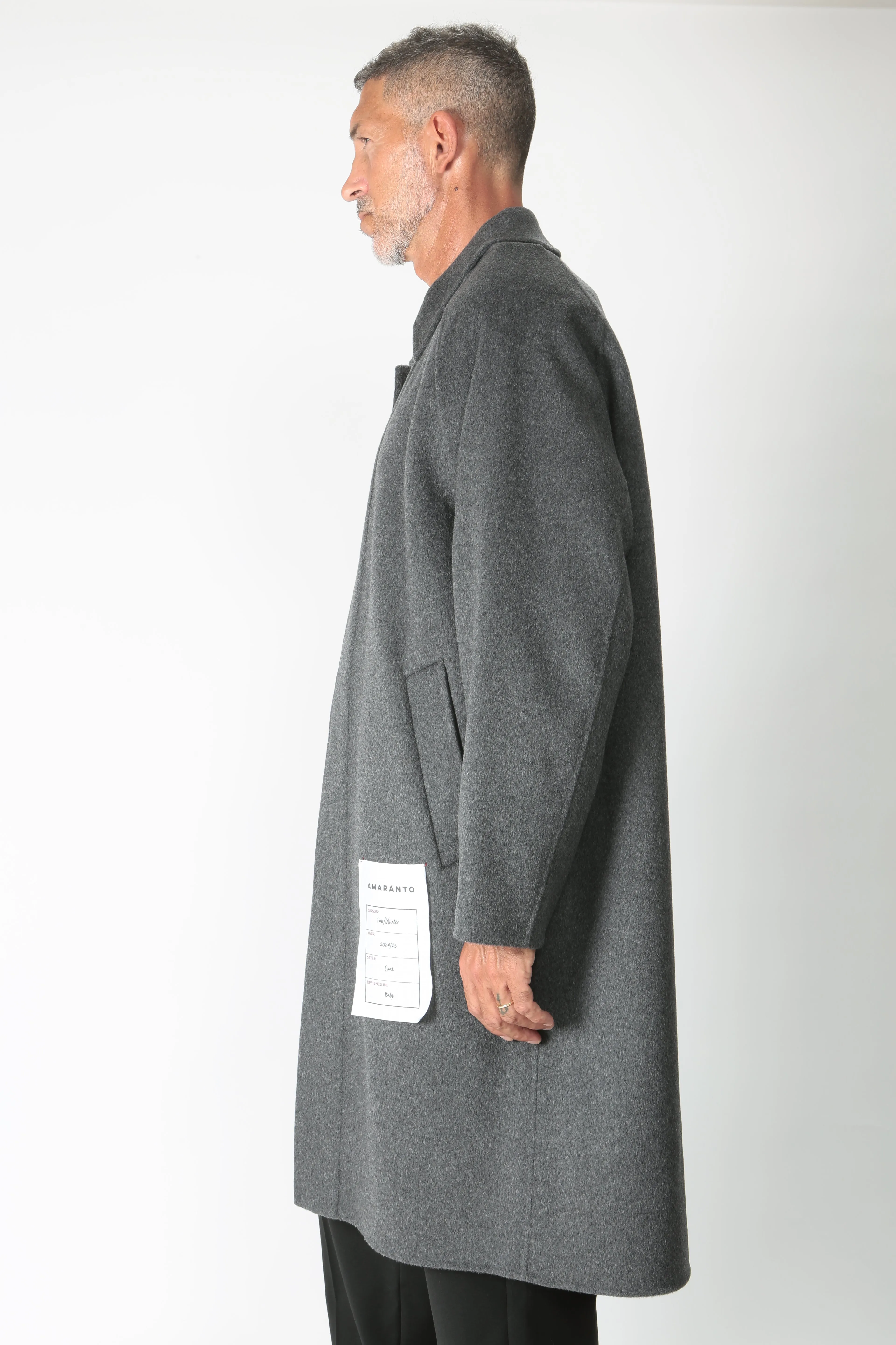 Amaranto Cappotto in lana e cachemire B6S0013