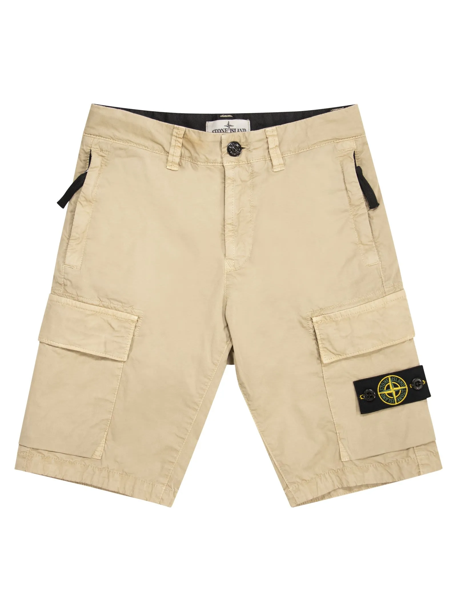 Bermuda con tasche e badge Stone Island