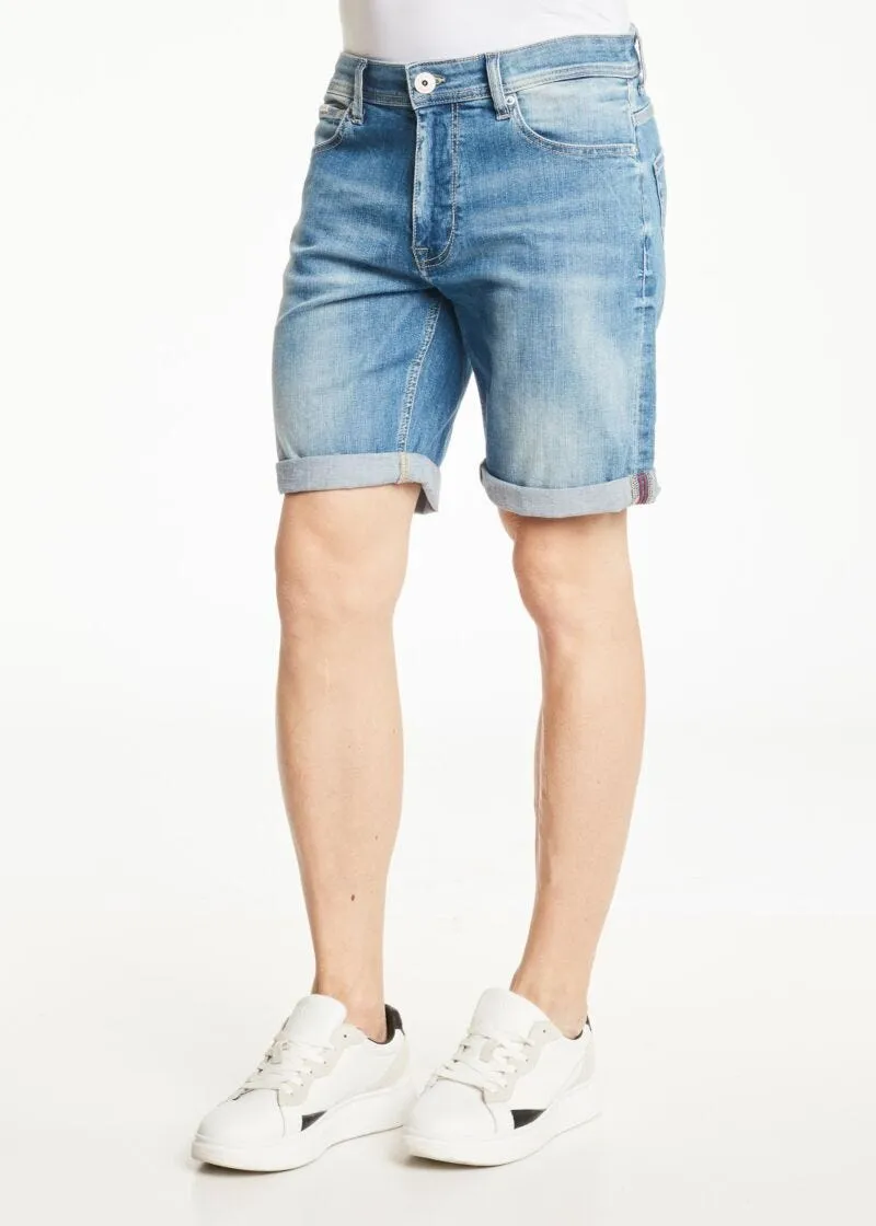 Bermuda in denim di cotone
