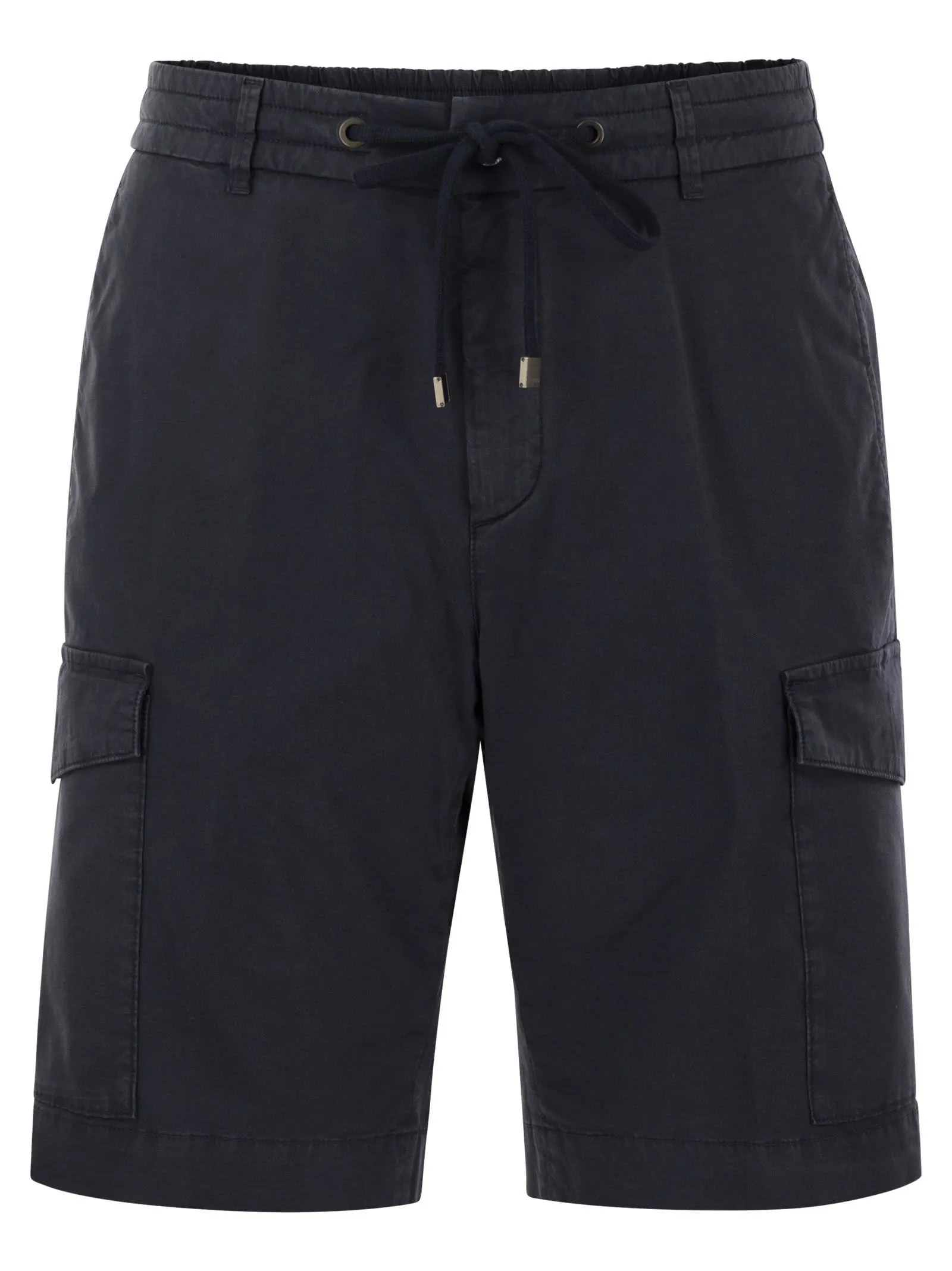 Bermuda jogger in leggera tela di cotone lyocell