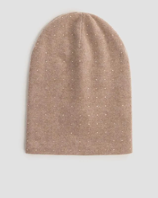 Berretto marrone in cashmere da donna William Sharp