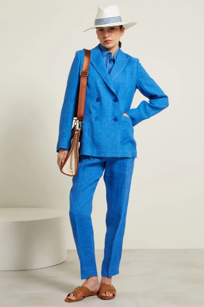 Blazer doppiopetto in stuoia