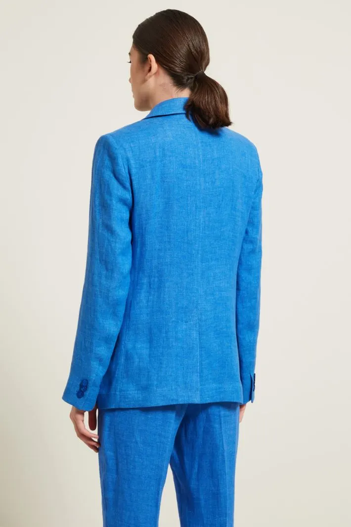 Blazer doppiopetto in stuoia
