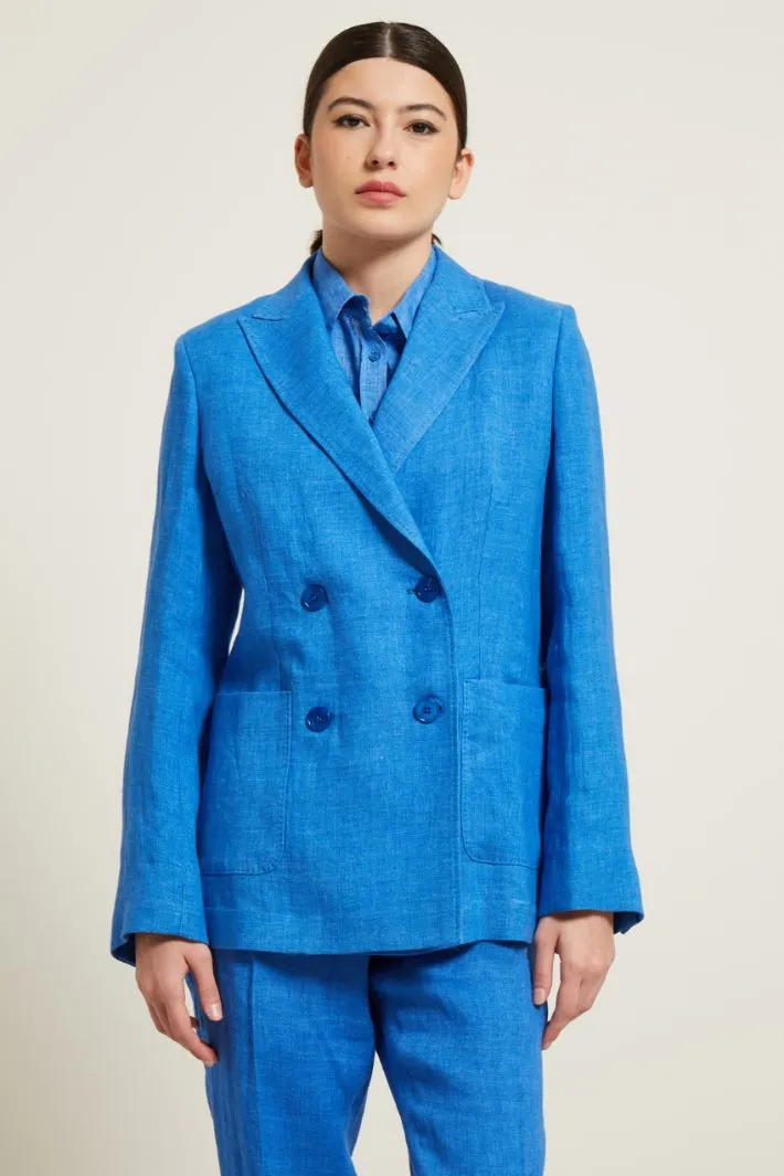 Blazer doppiopetto in stuoia
