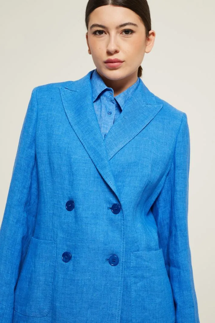 Blazer doppiopetto in stuoia