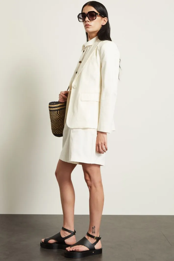 Blazer in gabardine