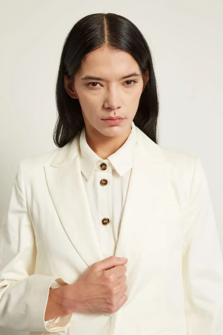 Blazer in gabardine