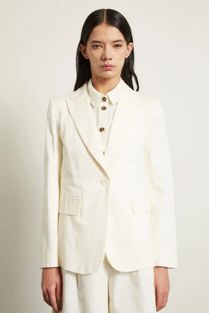 Blazer in gabardine