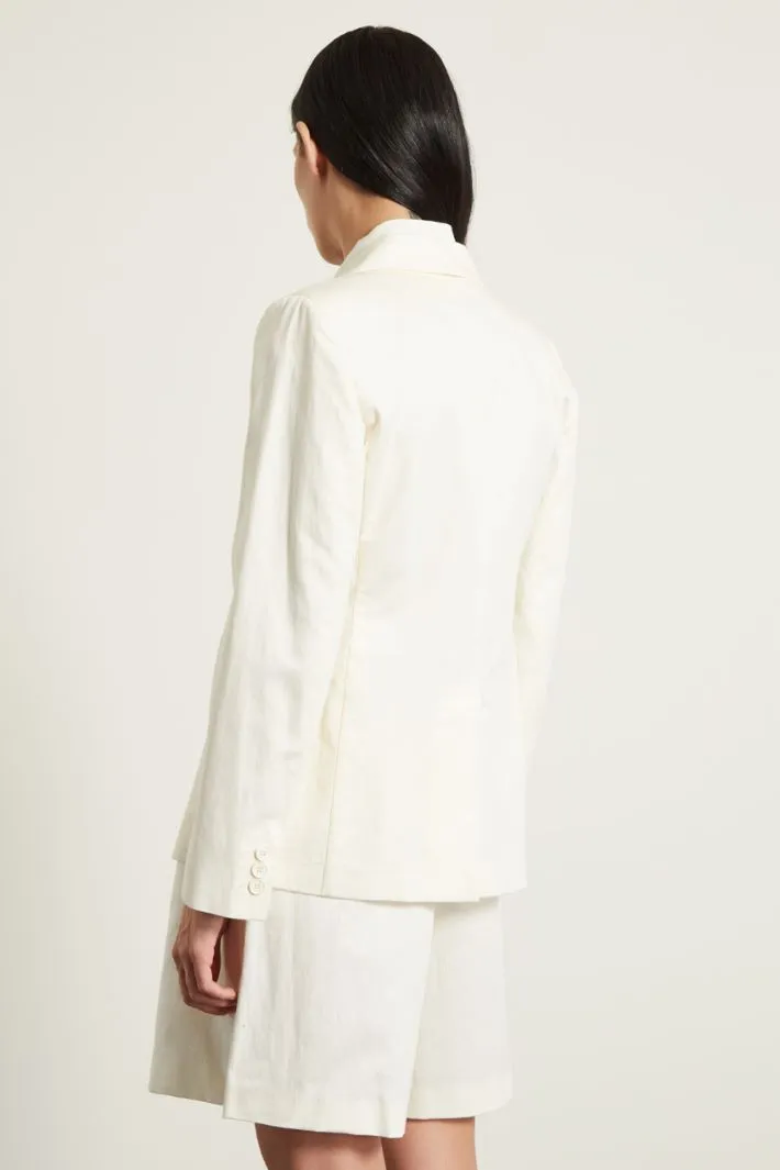 Blazer in gabardine