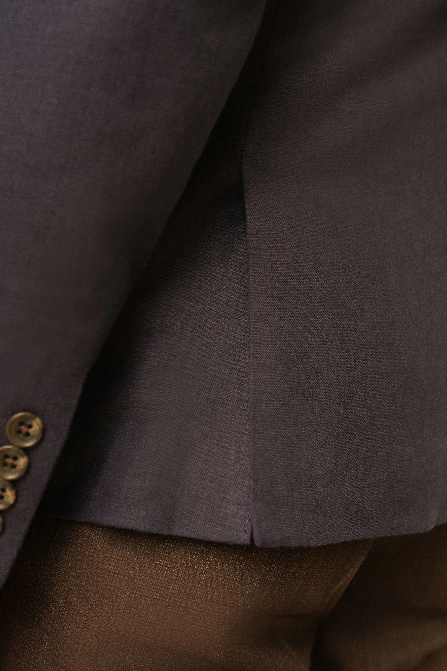 Blazer in misto lino