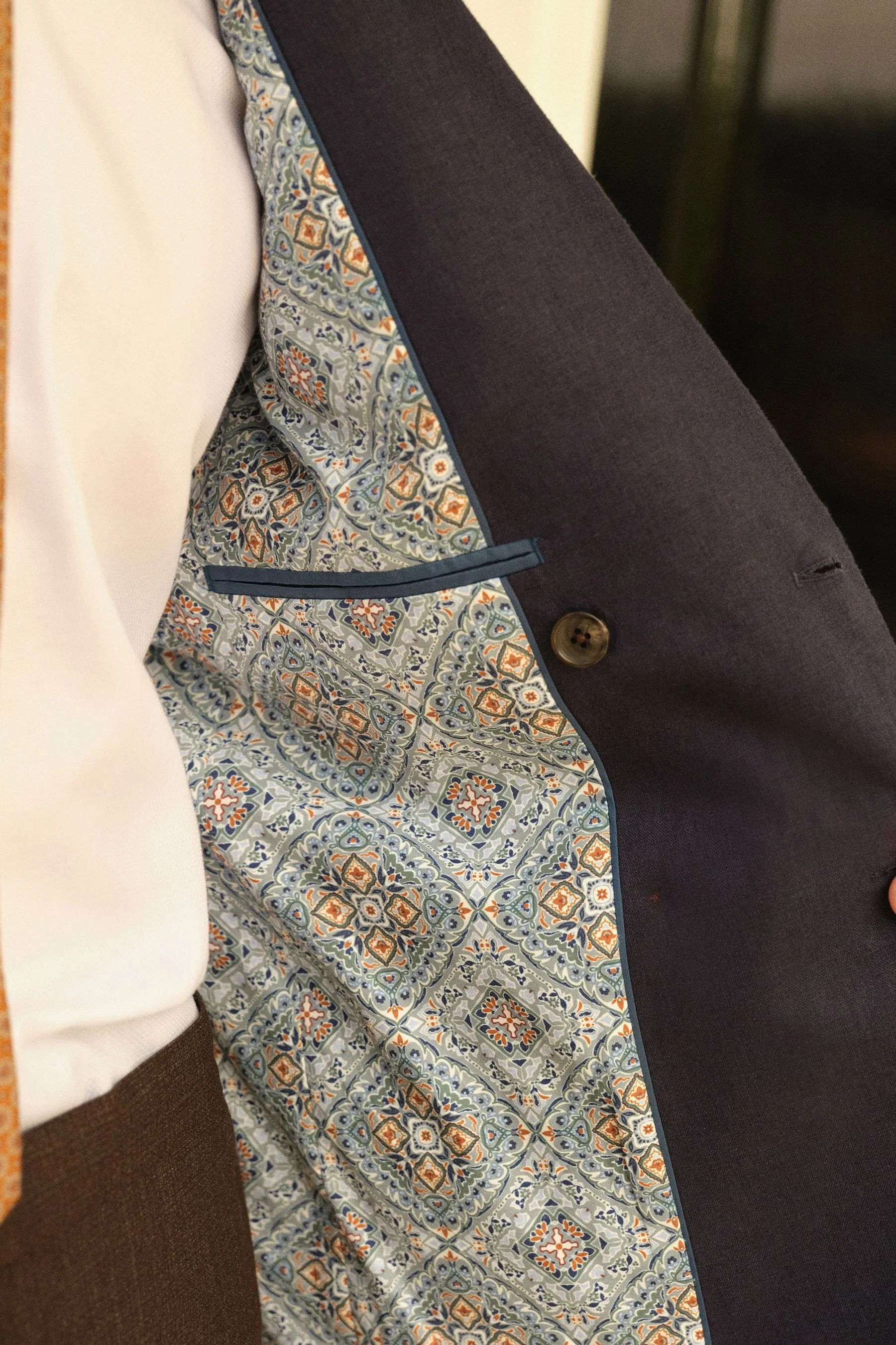 Blazer in misto lino