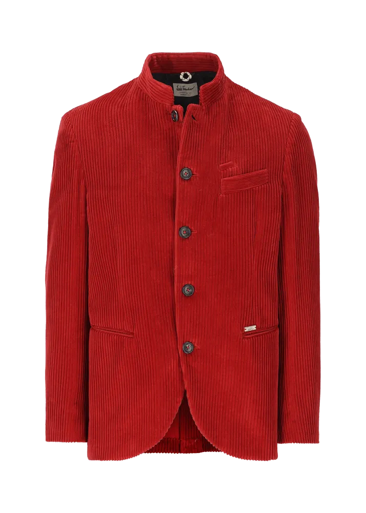 Blazer in velluto a coste con colletto alla coreana Lusandretto    