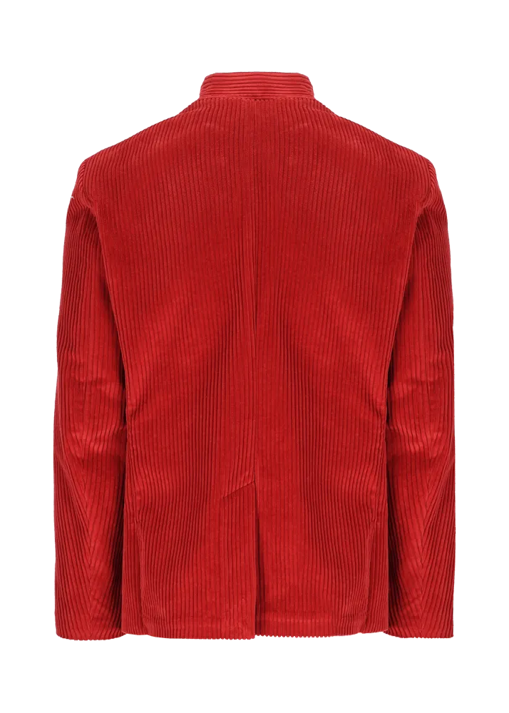 Blazer in velluto a coste con colletto alla coreana Lusandretto    