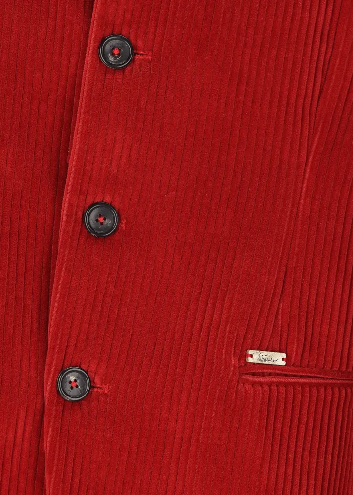 Blazer in velluto a coste con colletto alla coreana Lusandretto    
