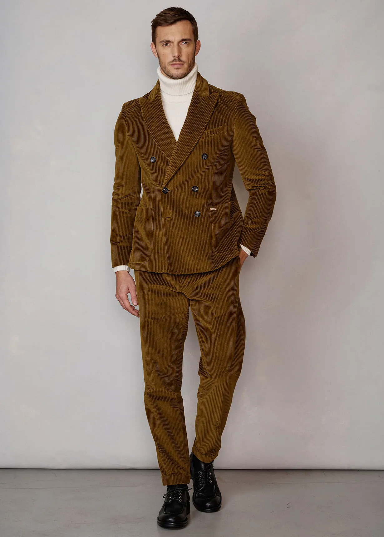 Blazer in velluto a coste con collo a revers Lusimone    