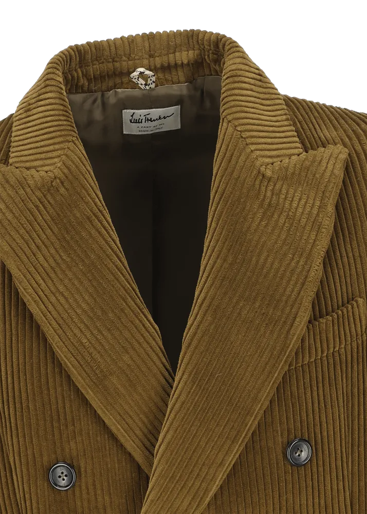 Blazer in velluto a coste con collo a revers Lusimone    