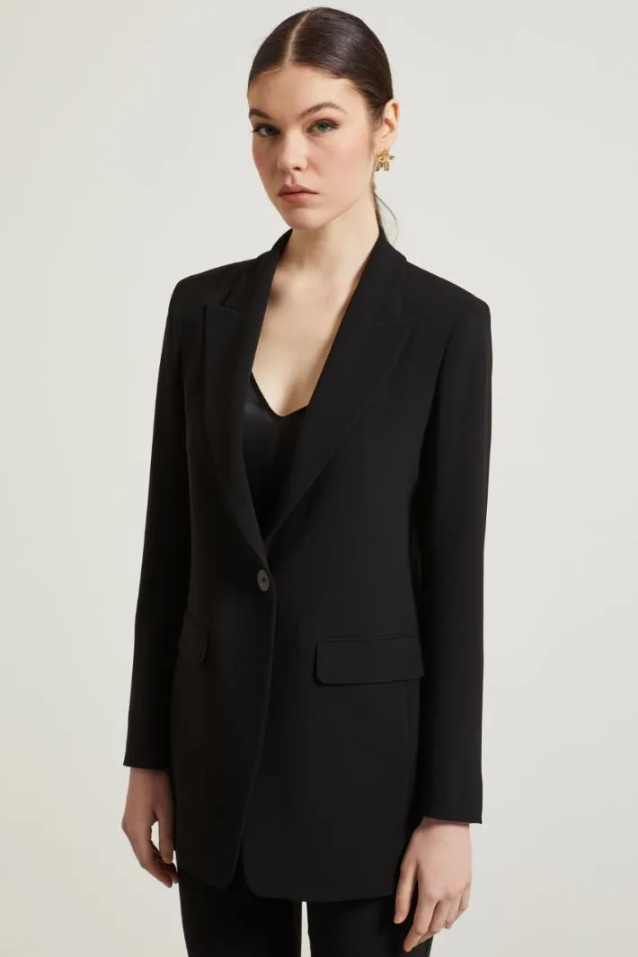 Blazer monopetto in cady