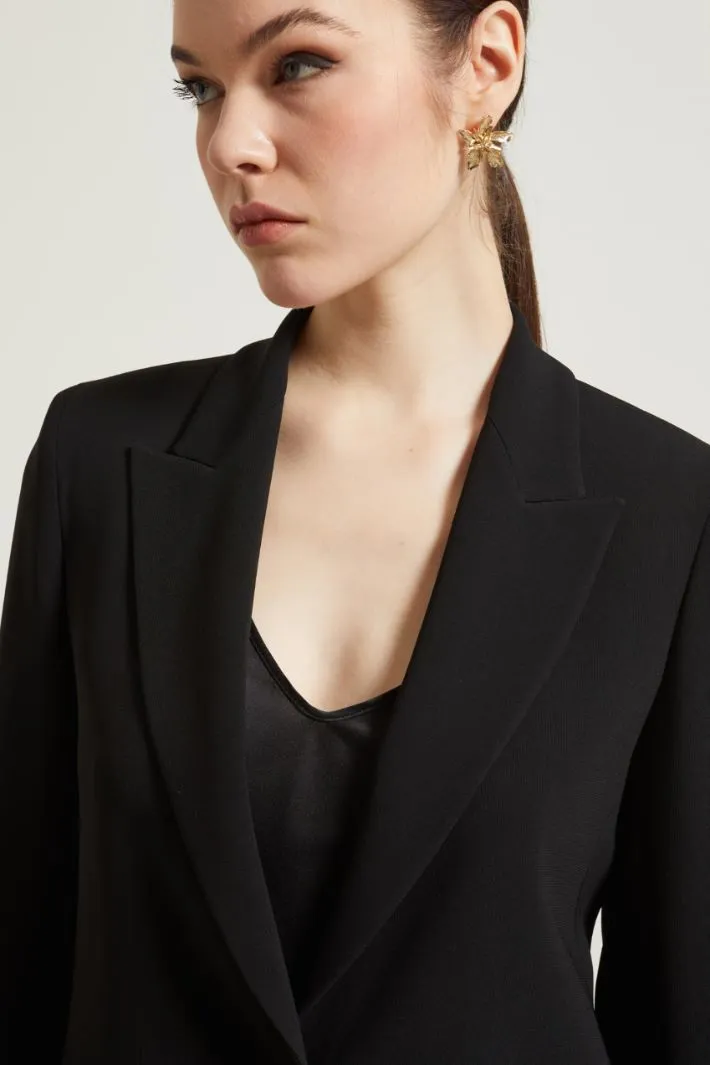 Blazer monopetto in cady