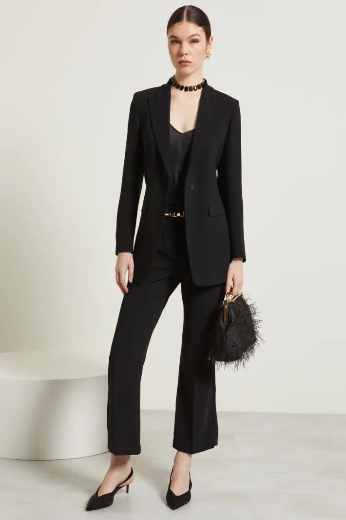 Blazer monopetto in cady
