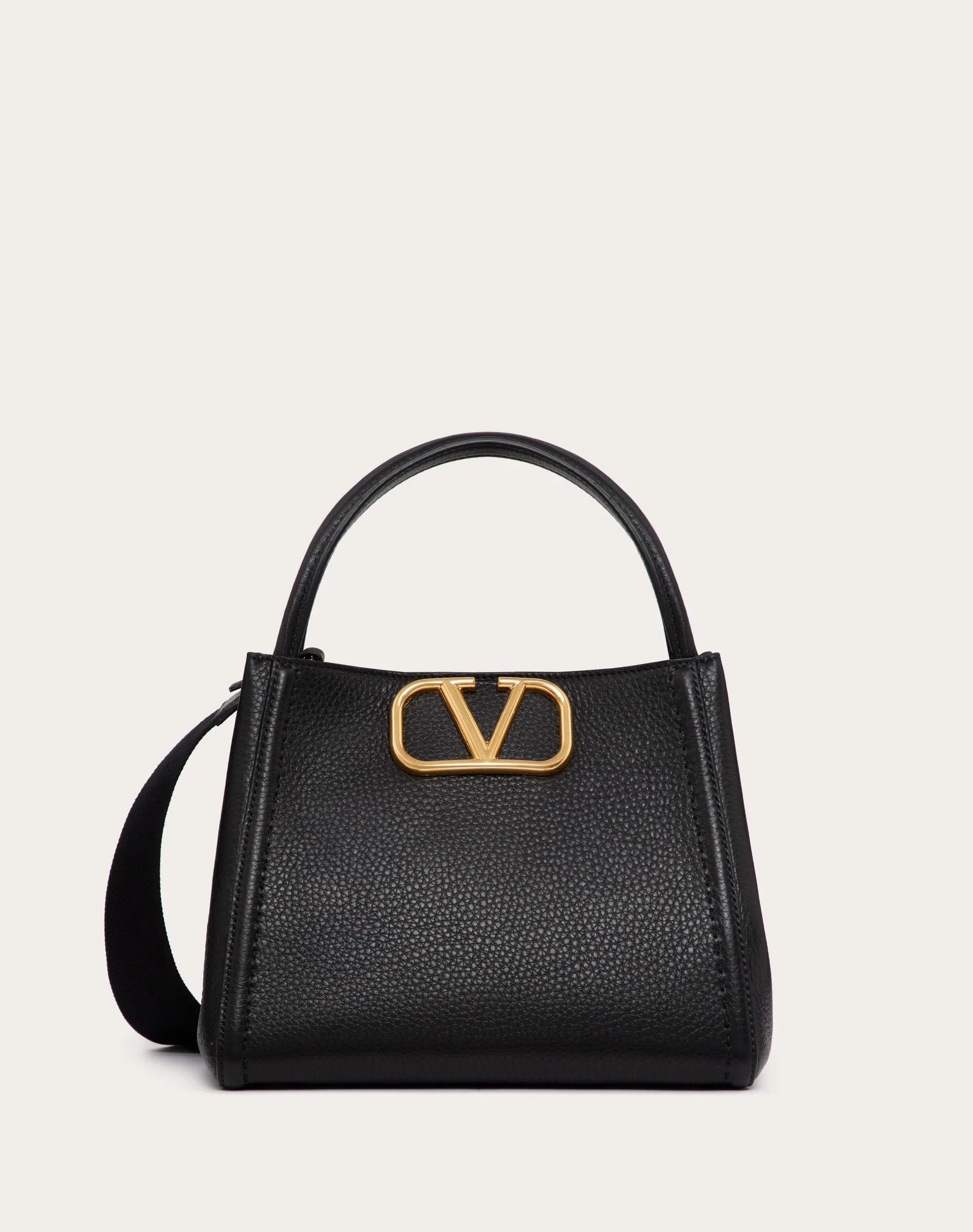 BORSA A MANO MEDIA VALENTINO GARAVANI ALLTIME IN VITELLO GRANATO