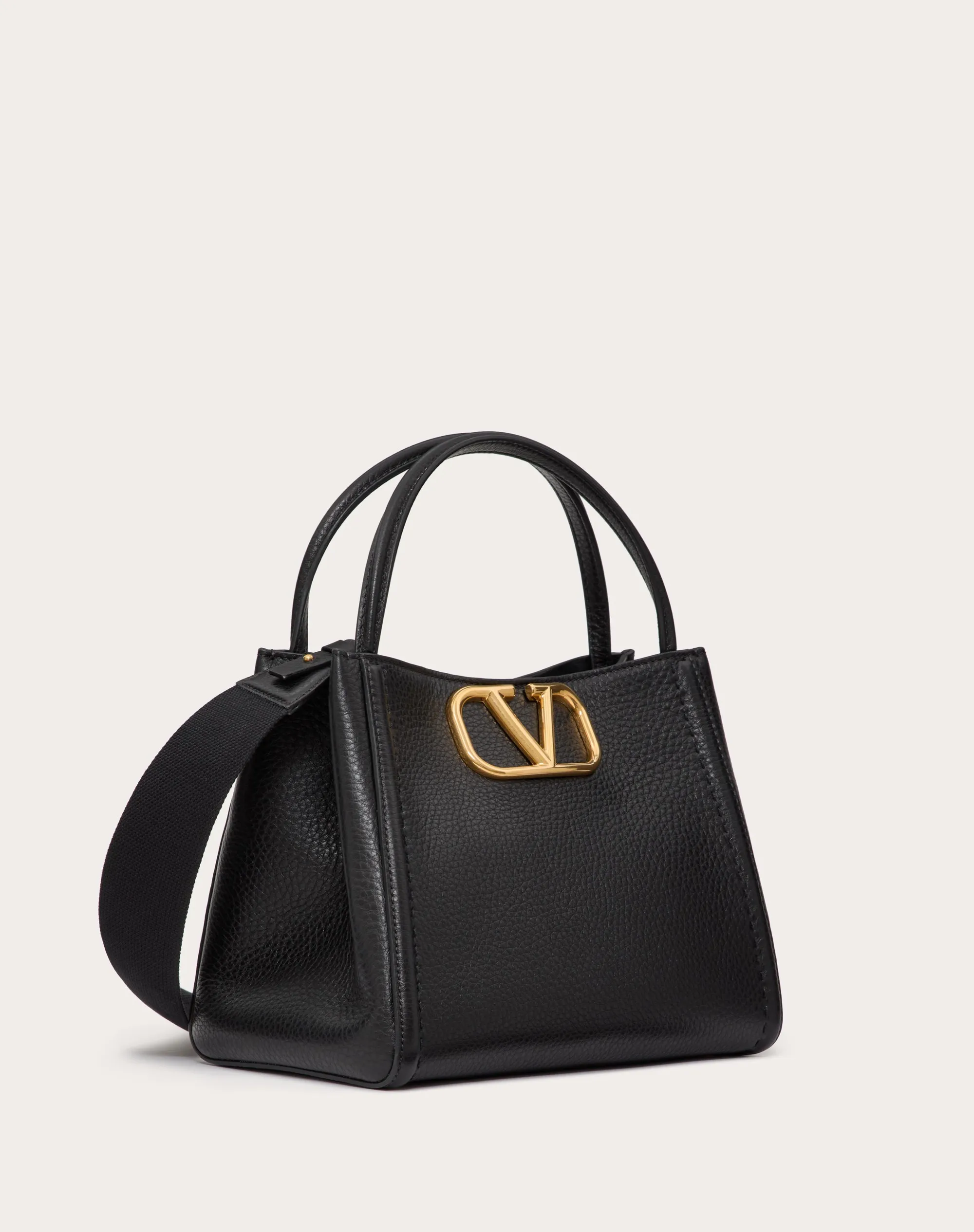 BORSA A MANO MEDIA VALENTINO GARAVANI ALLTIME IN VITELLO GRANATO