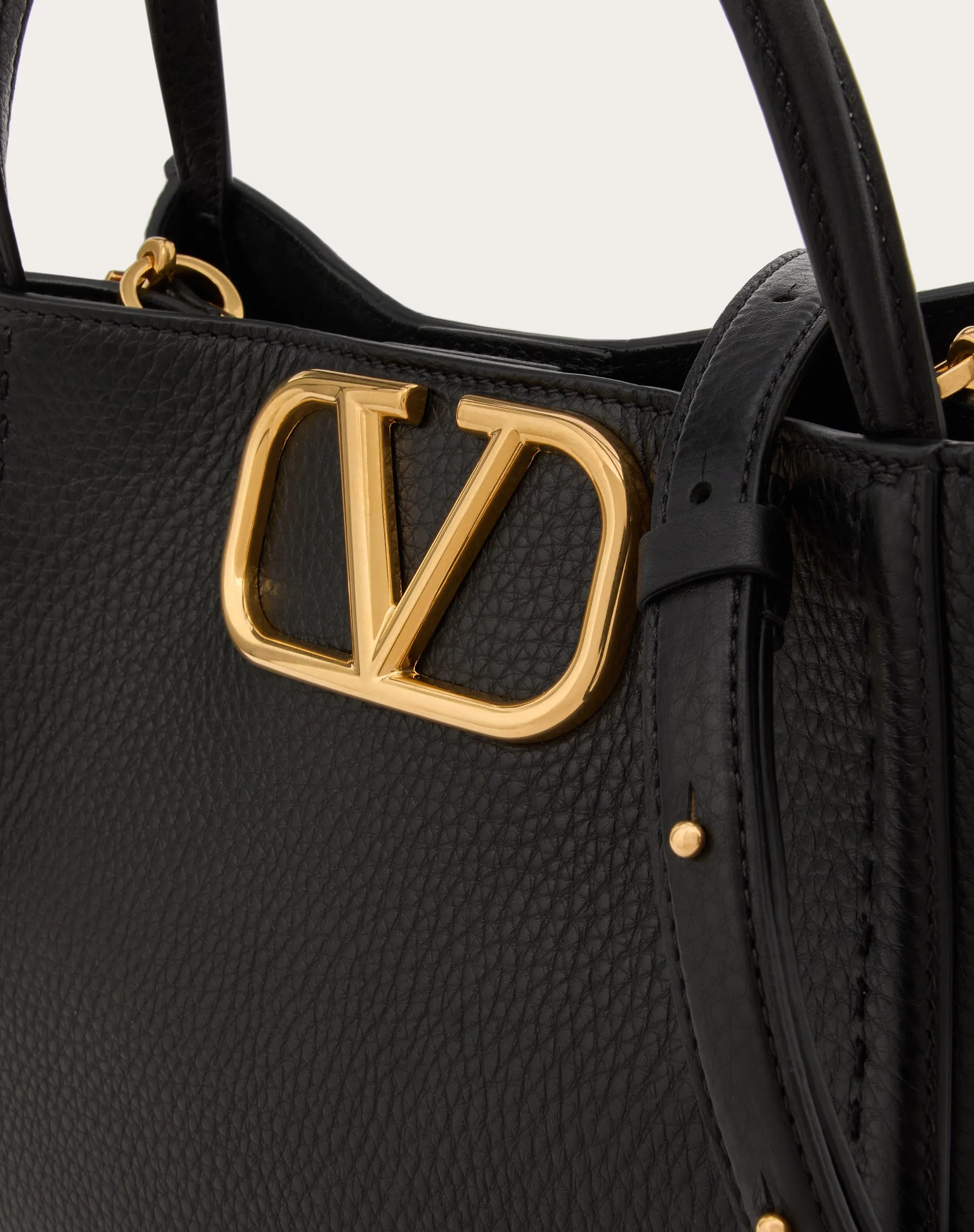 BORSA A MANO MEDIA VALENTINO GARAVANI ALLTIME IN VITELLO GRANATO