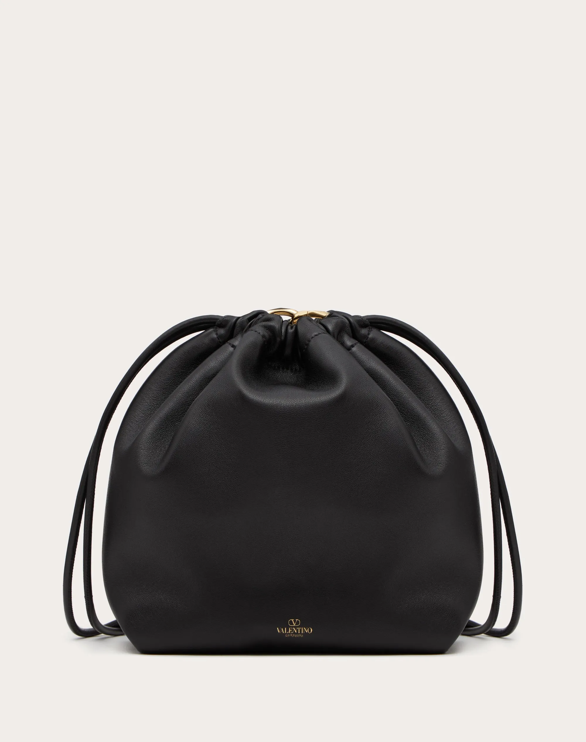 BORSA A SACCHETTO VLOGO POUF IN NAPPA