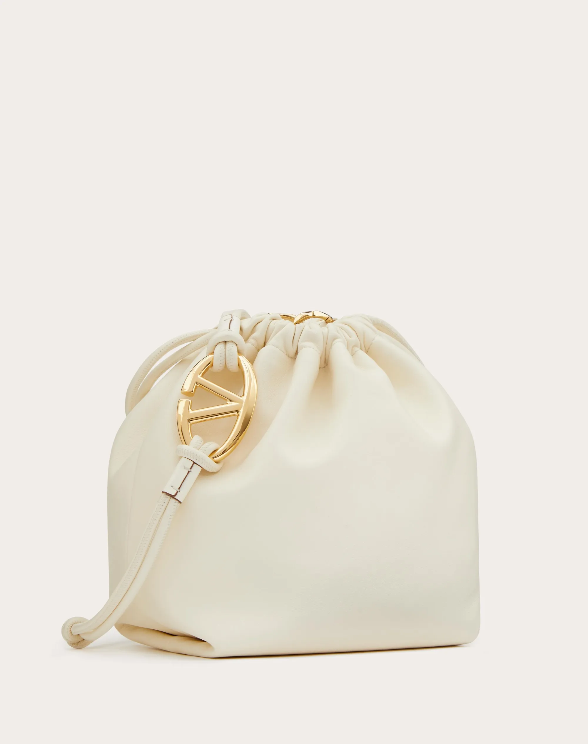 BORSA A SACCHETTO VLOGO POUF IN NAPPA