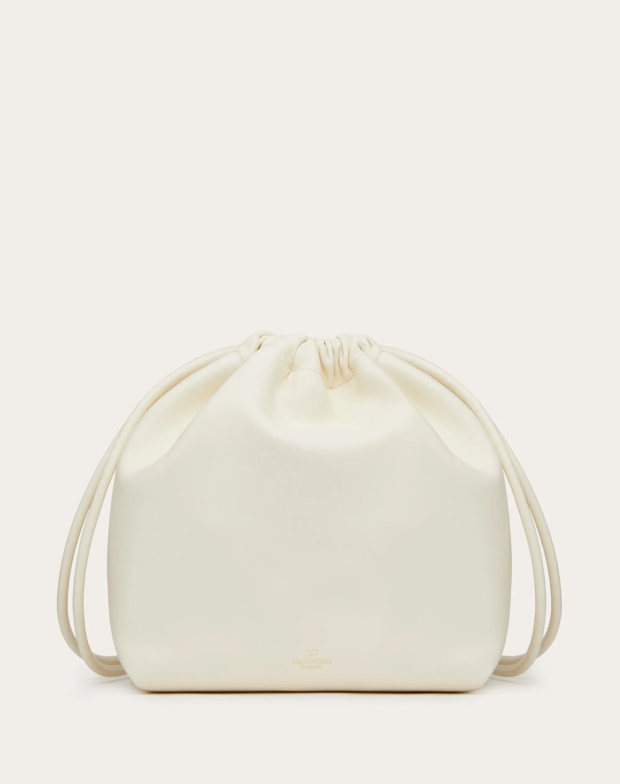 BORSA A SACCHETTO VLOGO POUF IN NAPPA