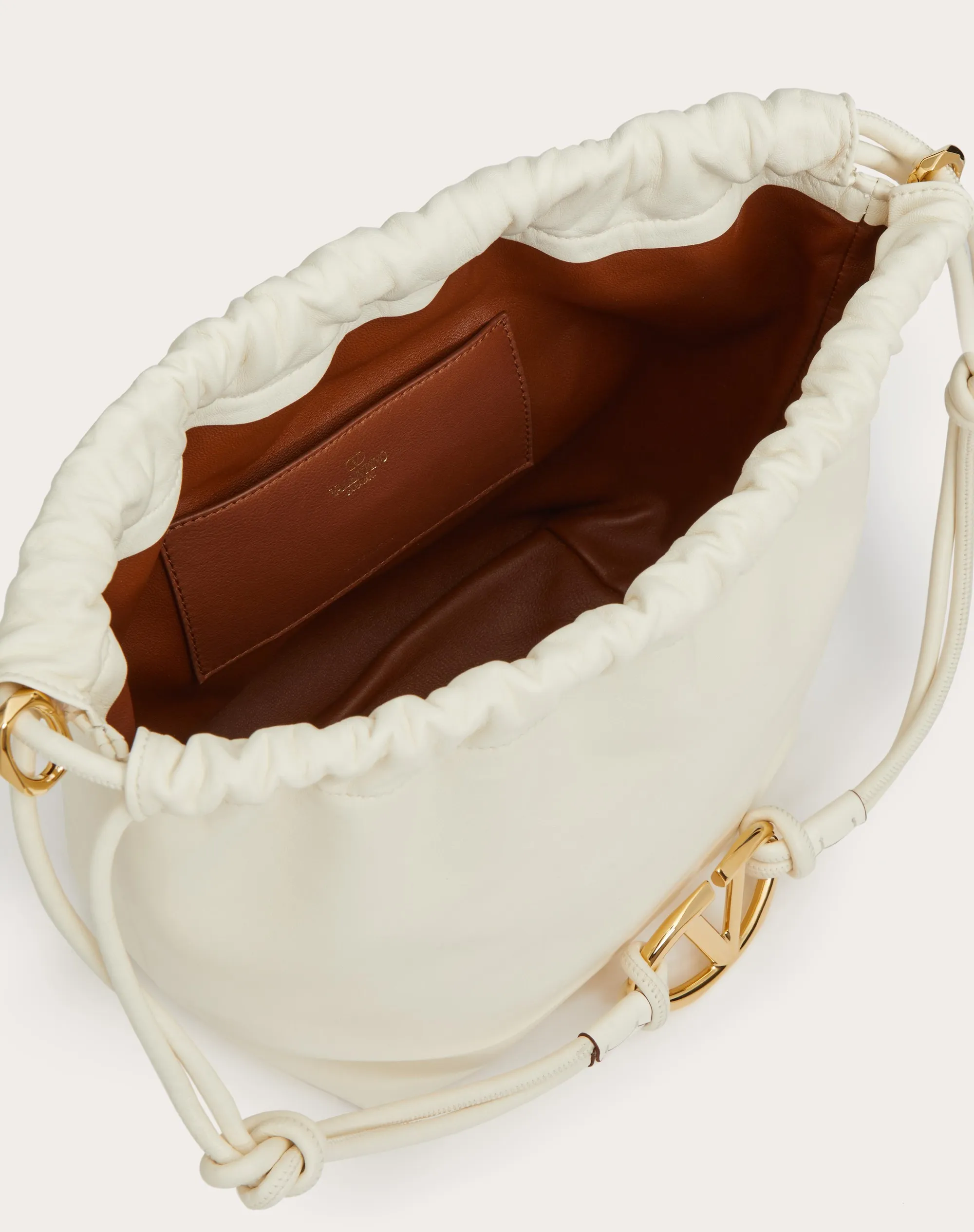 BORSA A SACCHETTO VLOGO POUF IN NAPPA
