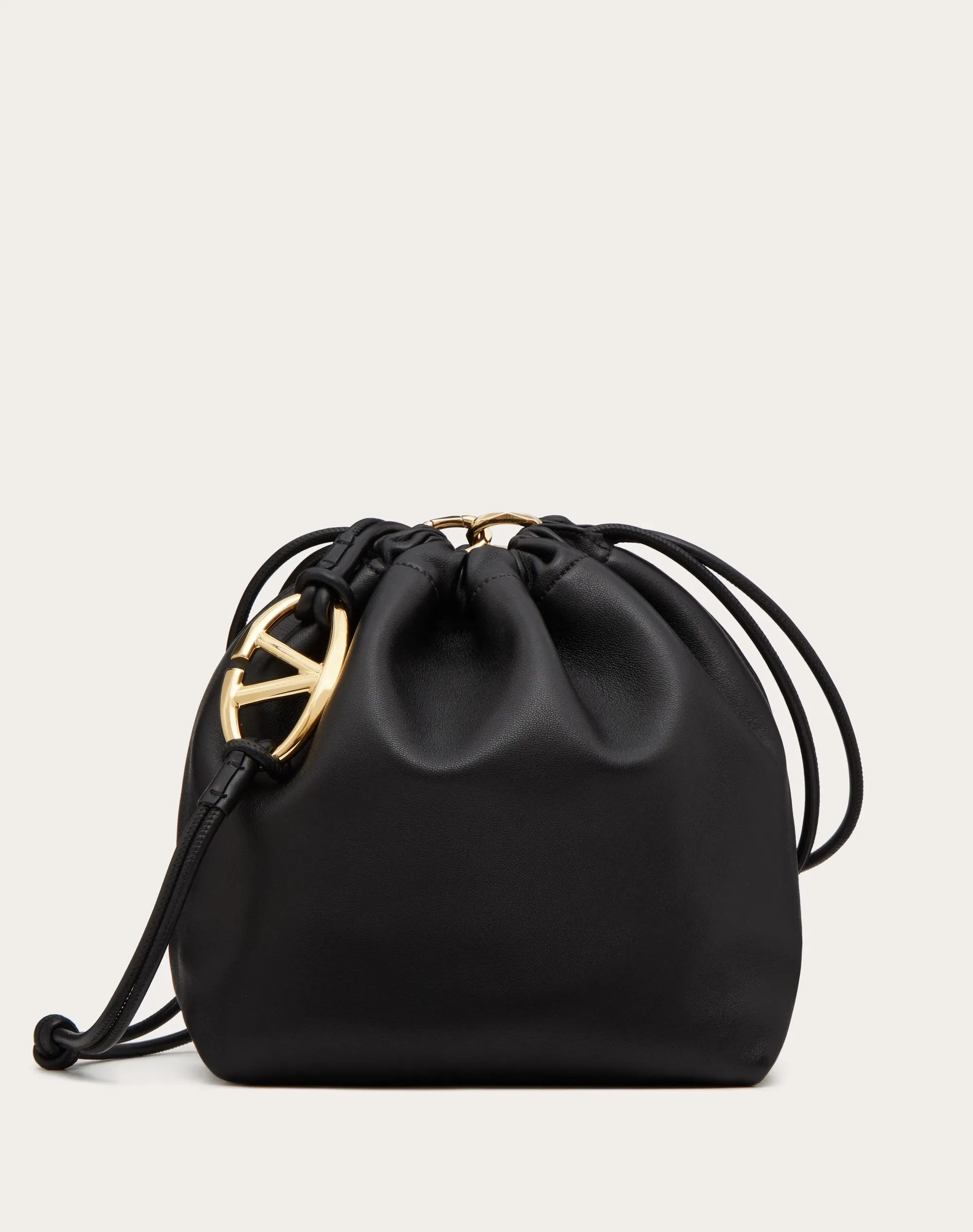 BORSA A SACCHETTO VLOGO POUF IN NAPPA