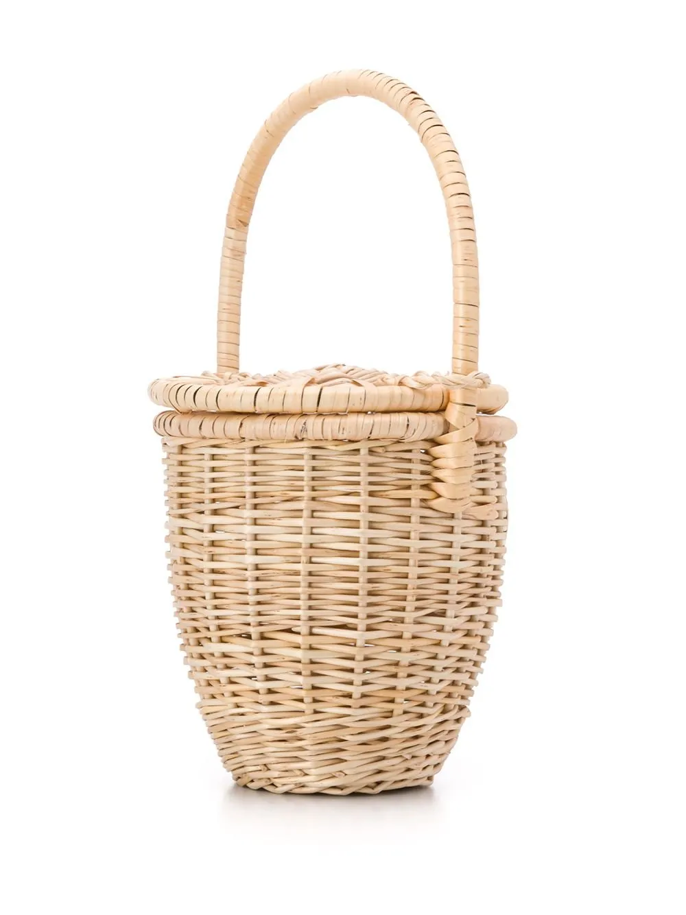 Borsa a secchiello intrecciata Patou in beige - donna